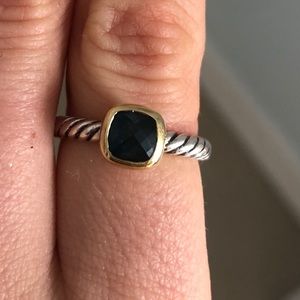David Yurman Petite Topaz Blue Ring